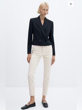 White jeans Mango